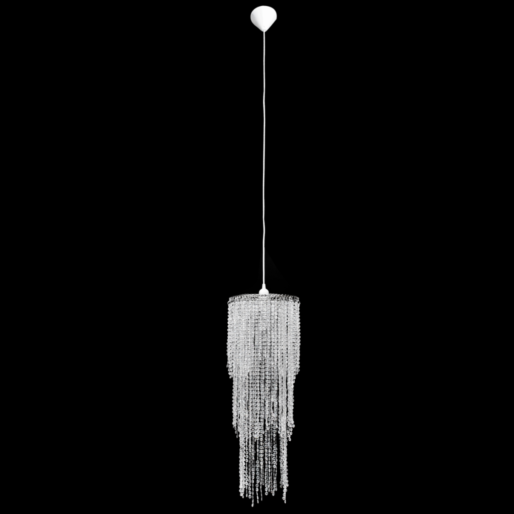 Lustre plafonnier suspendu lampe moderne cristal 70 cm blanc 2402013 - 2