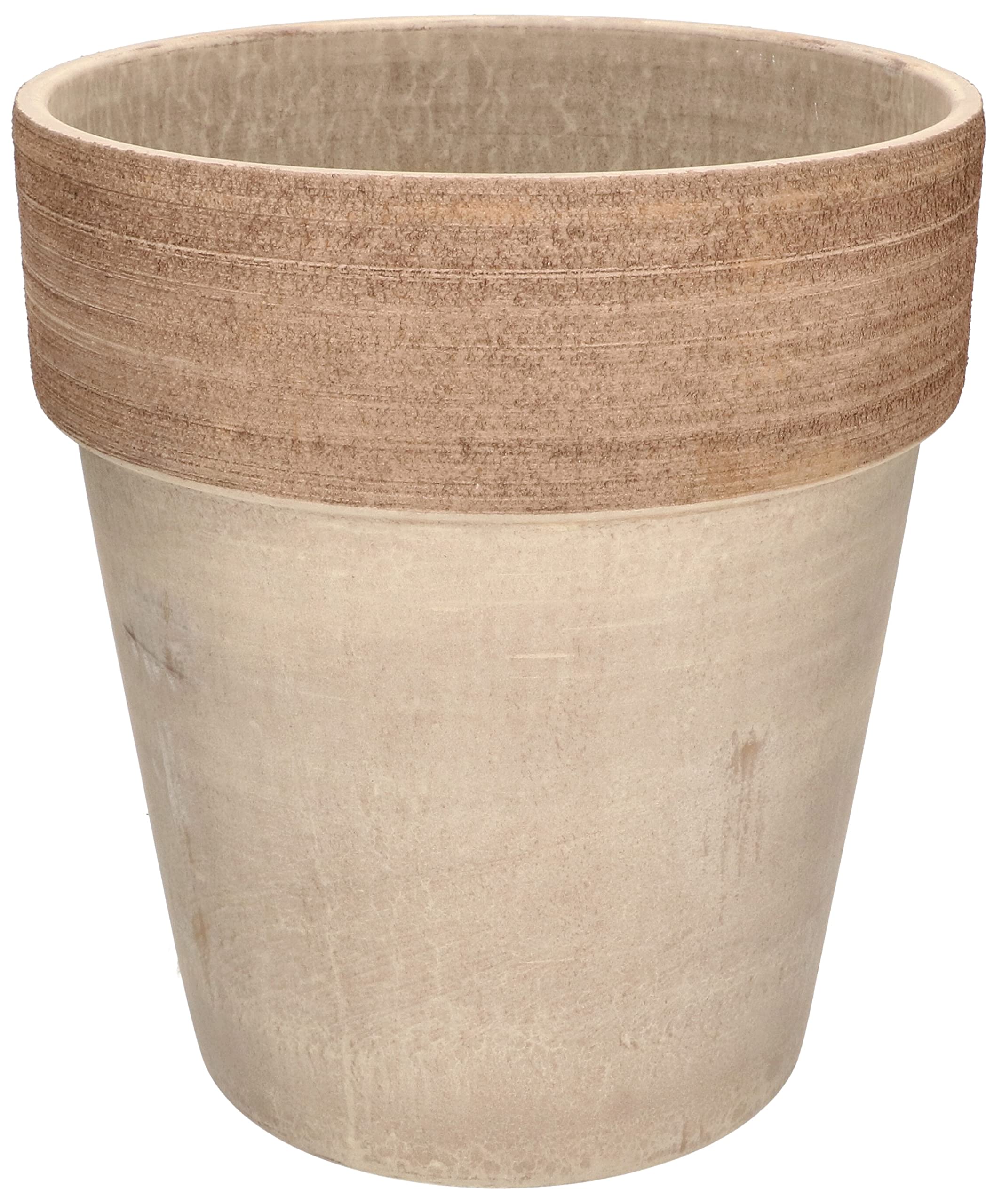 Doniczka gliniana donica ceramiczna coffee na kwiaty rośliny 27 cm - KOTARBAU