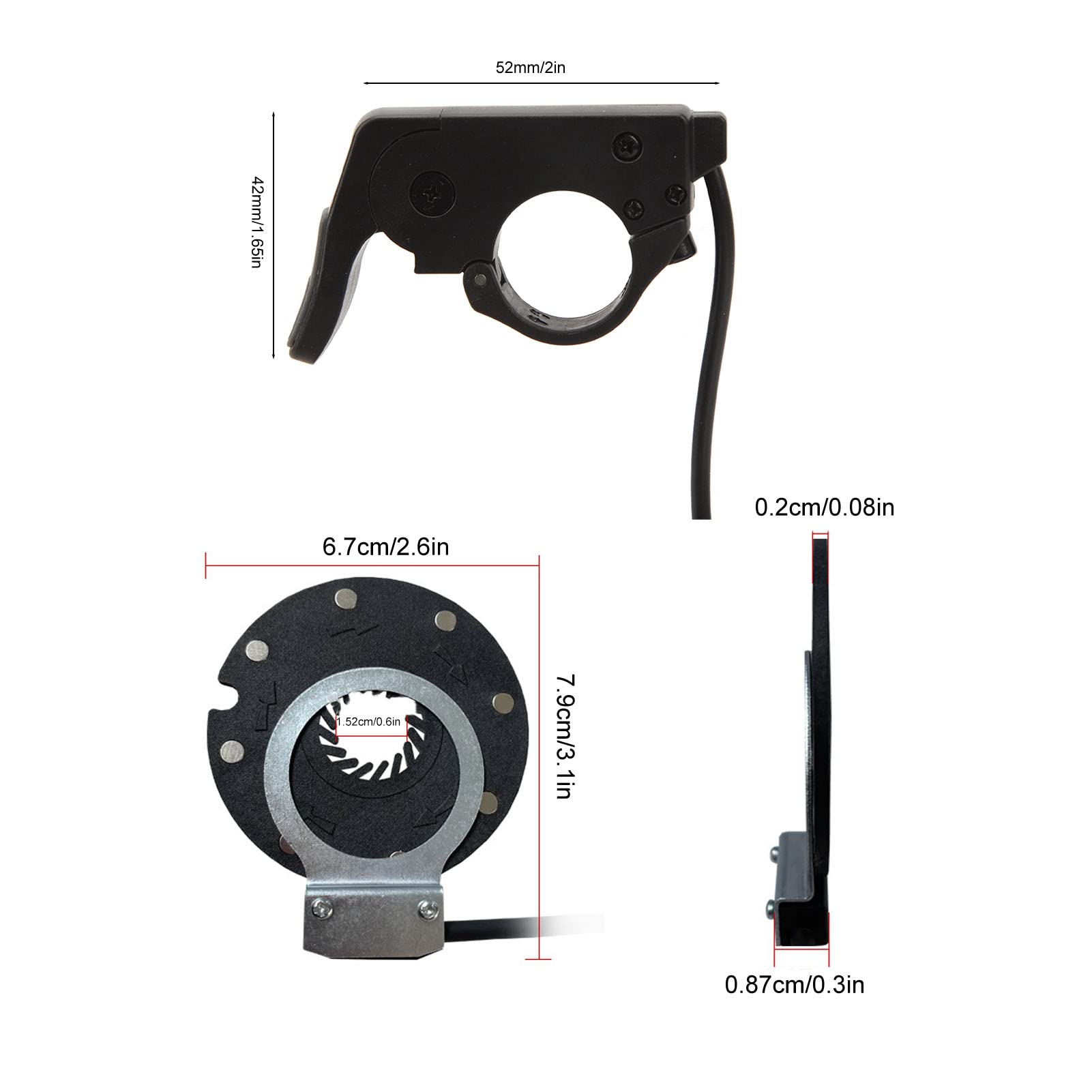 Taidda- De Fin D'année Accélérateur De Pouce De Vélo électrique 130X