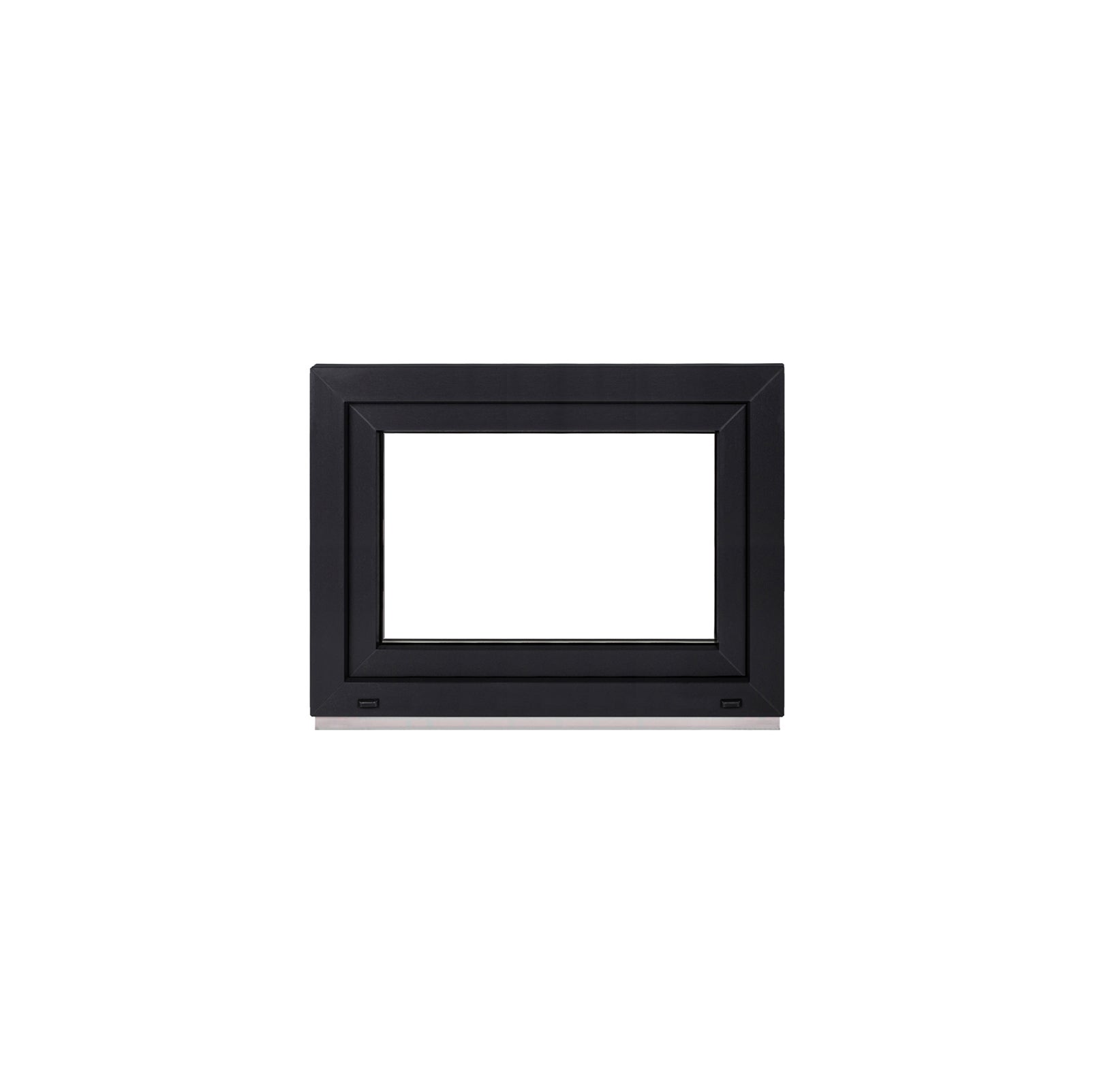 Fenêtre PVC Anthracite 80 x 55 cm (800 x 550 mm), pour Soussol, Double — free download