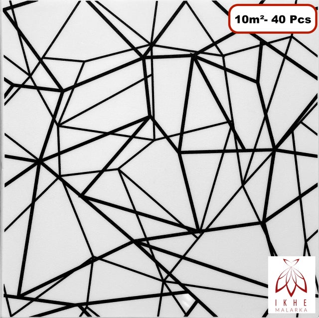 10m²-40 pcs panneaux de plafond muraux décoration murale revêtement stickers polystyrène XPS comme STYROPOR 3mm d'épaisseur GL5 ANT-CZ