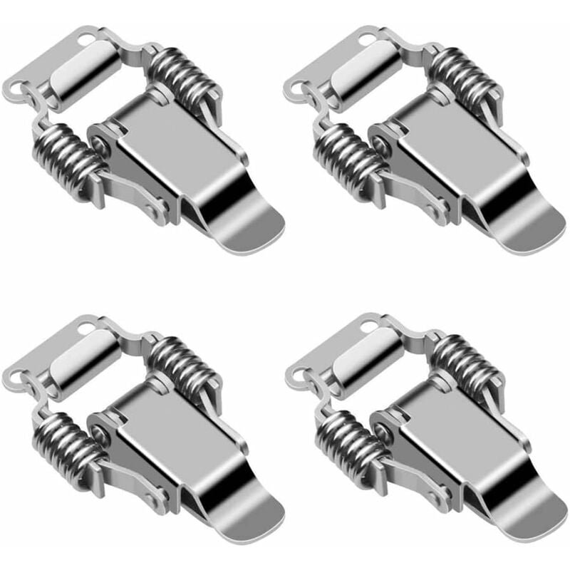 4 Loquets à Bascule Réglables - Fermeture Serrage Pour Armoires, Boîtes - Zinc Anti-corrosion