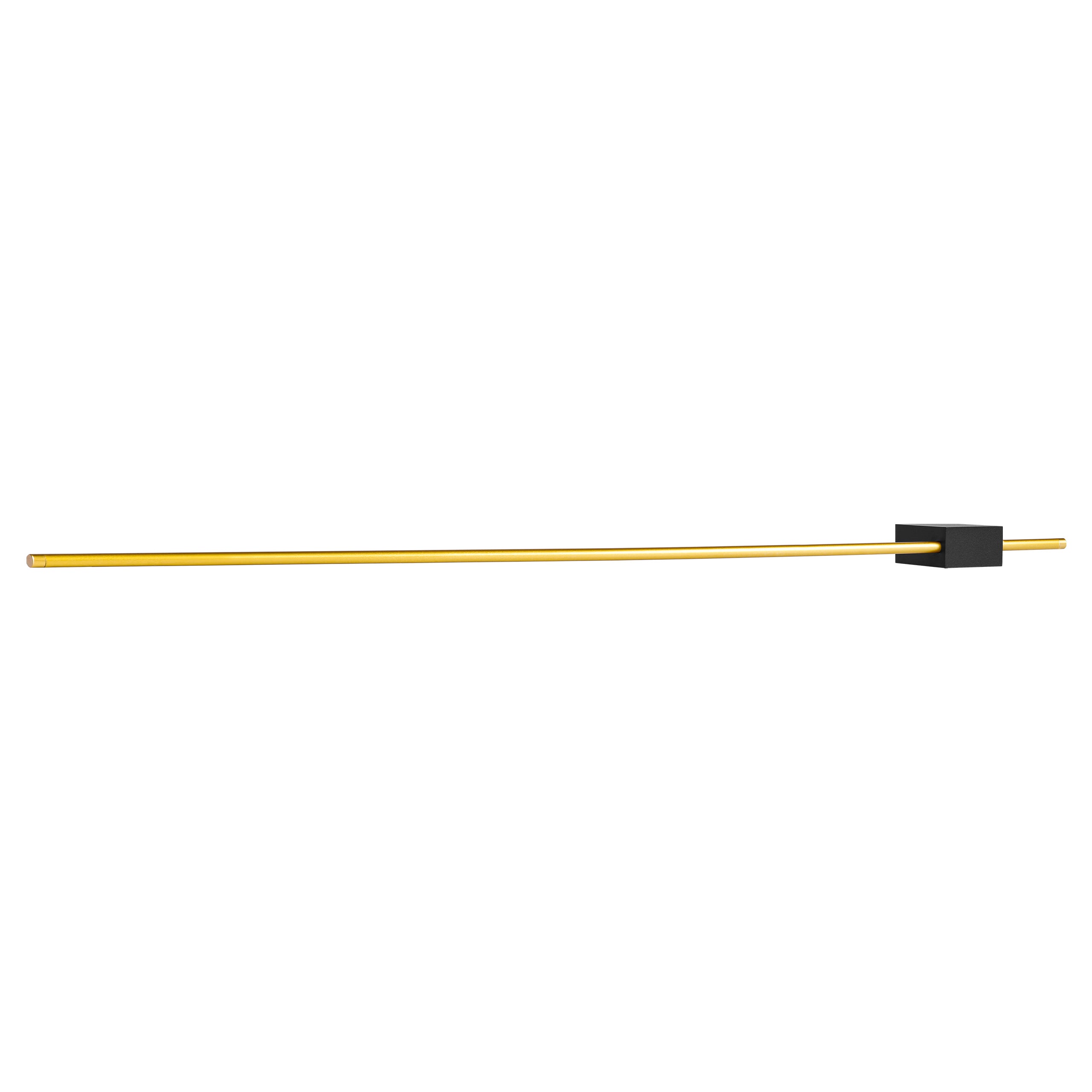 Kinkiet ścienny LED Como 120cm 12W IP20 4000K wewnętrzny zloty czarny lampa MasterLED - 7