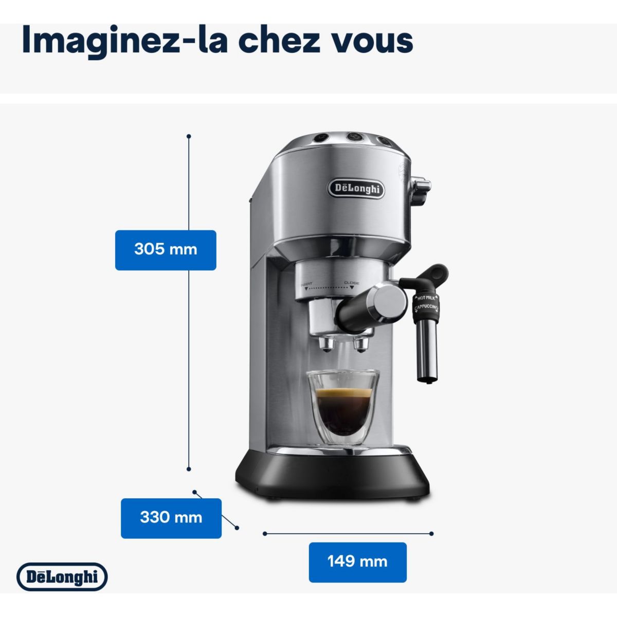Machine à expresso DELONGHI Dedica EC685.M inox - 6