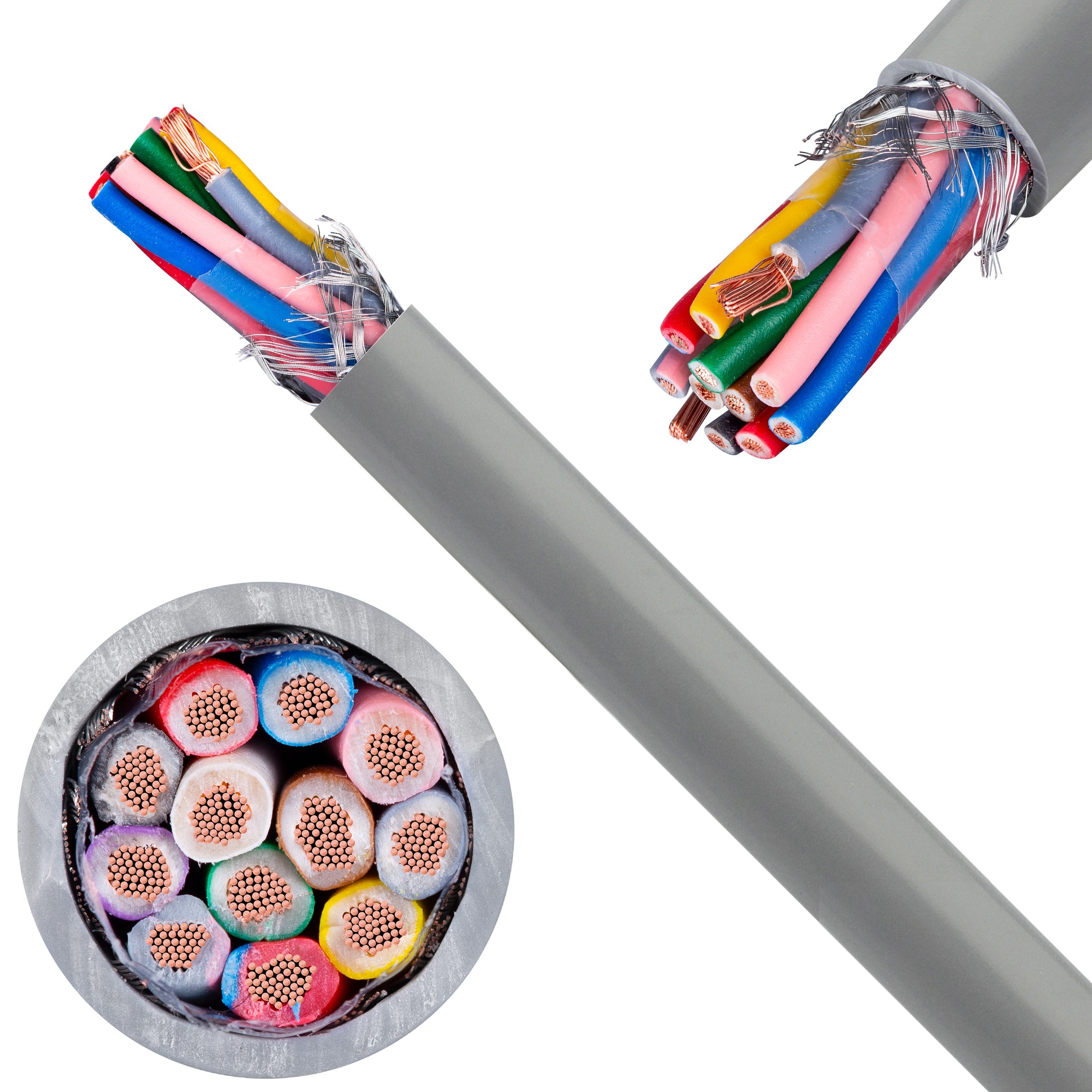Kabel sterowniczy BiT LIYCY 12x1mm2 szary 300/300V ekranowany olejoodporny linka Bitner 100m