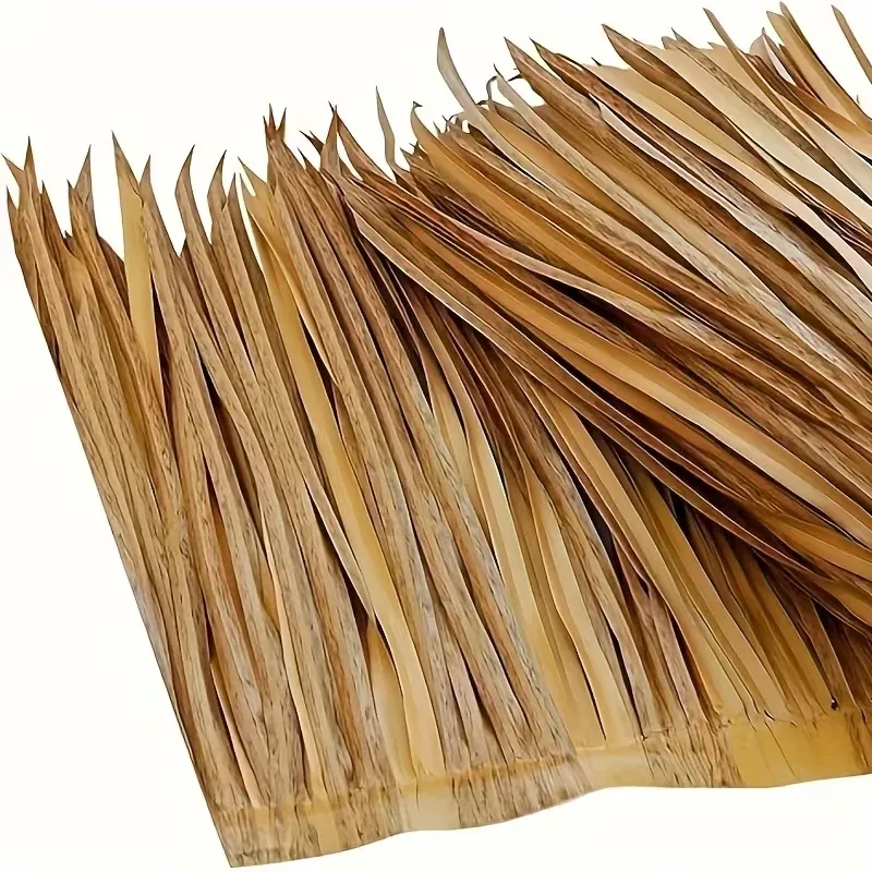 Chaume pour toiture Rouleau de Chaume Paille artificielle ignifugée et résistante au feu, matériau en rouleau imitant le chaume[50cm x 300cm] - 5