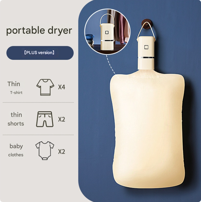Mini sèchelinge portable, sèche rapidement le linge, idéal pour les — free download