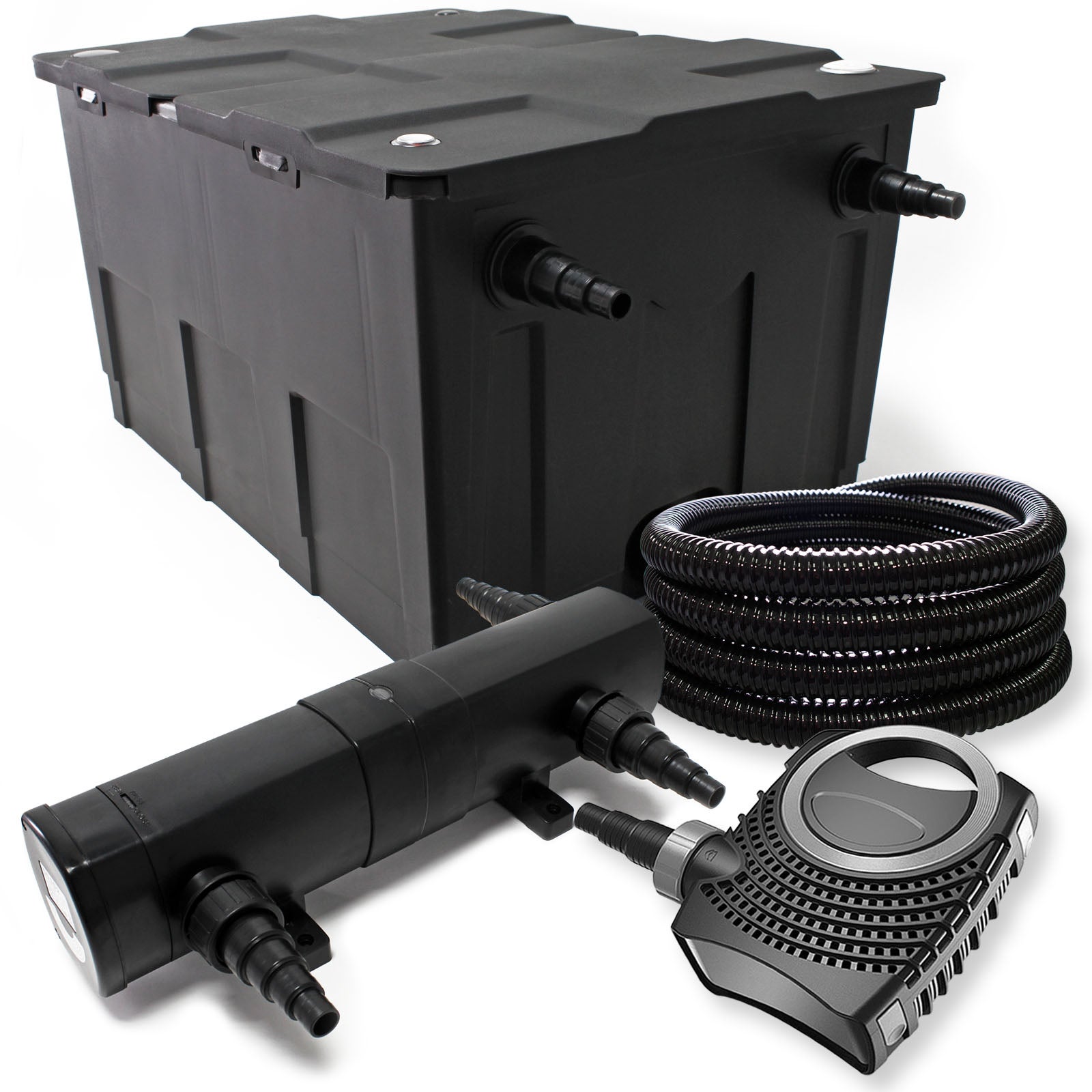 Kit Filtro Estanque SunSun 60000L Con Clarificador UV 36W Y Bomba 8000L/h - Todo En Uno