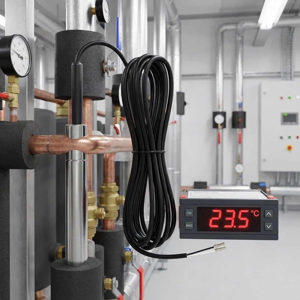 NTC10K Sonde de remplacement pour régulateurs de température et thermostats - 1 sonde noire - 2