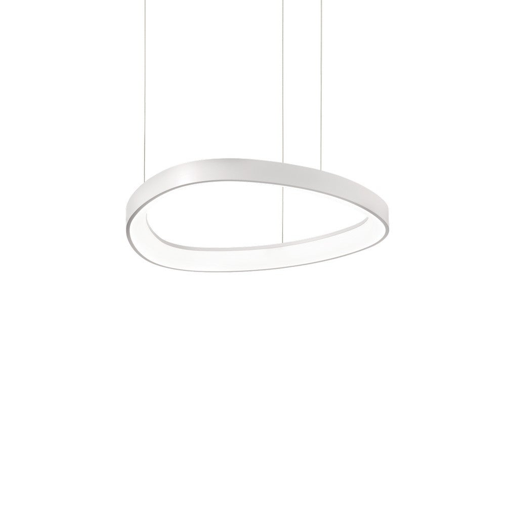 Ideal Lux  Suspension Led Intégré Gemini 1 Ampoule Métal,Plastique Blanc , Leroy Merlin