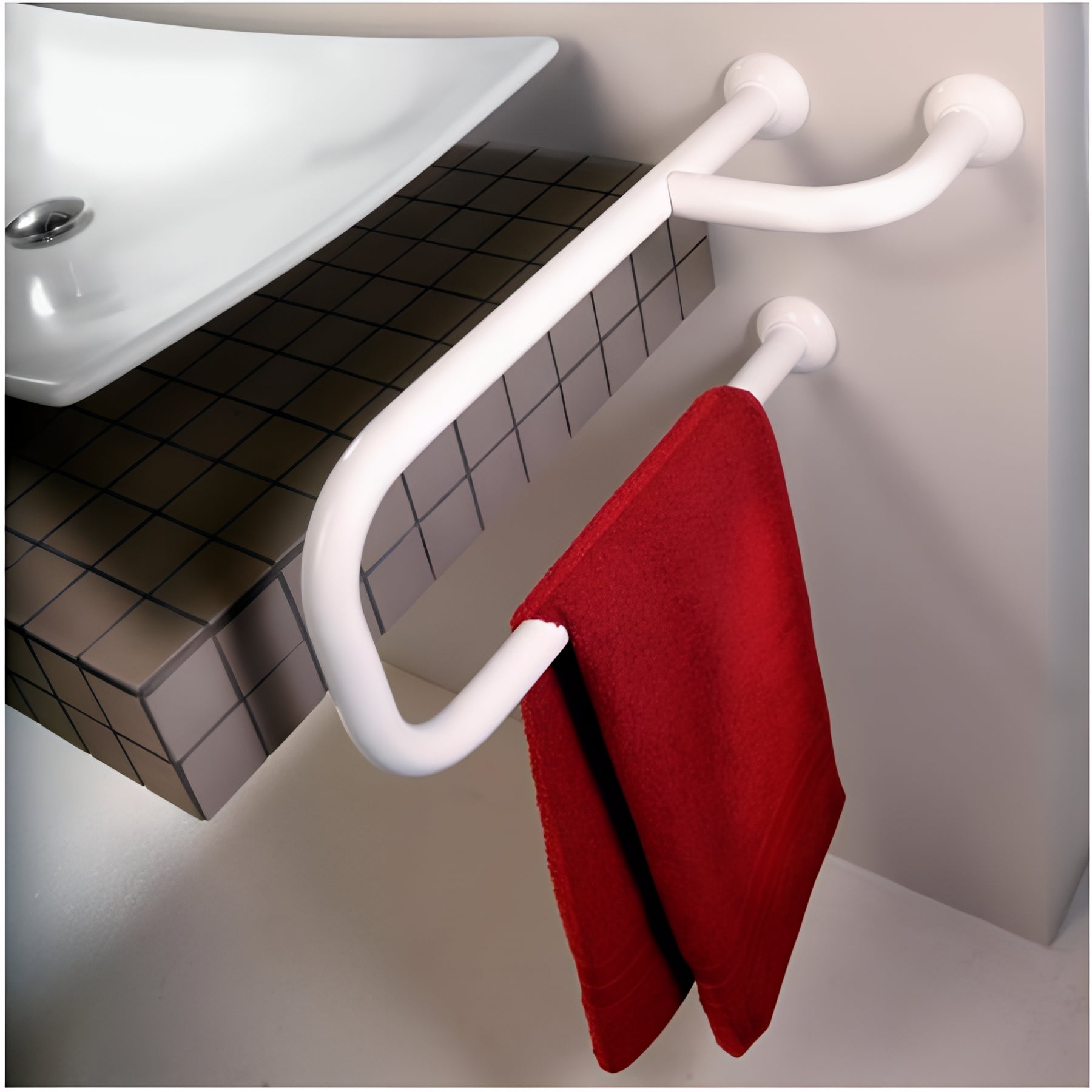 Barre PMR d'appui normes handicapé Gamme PRO PELLET en U longueur 80cm — free download