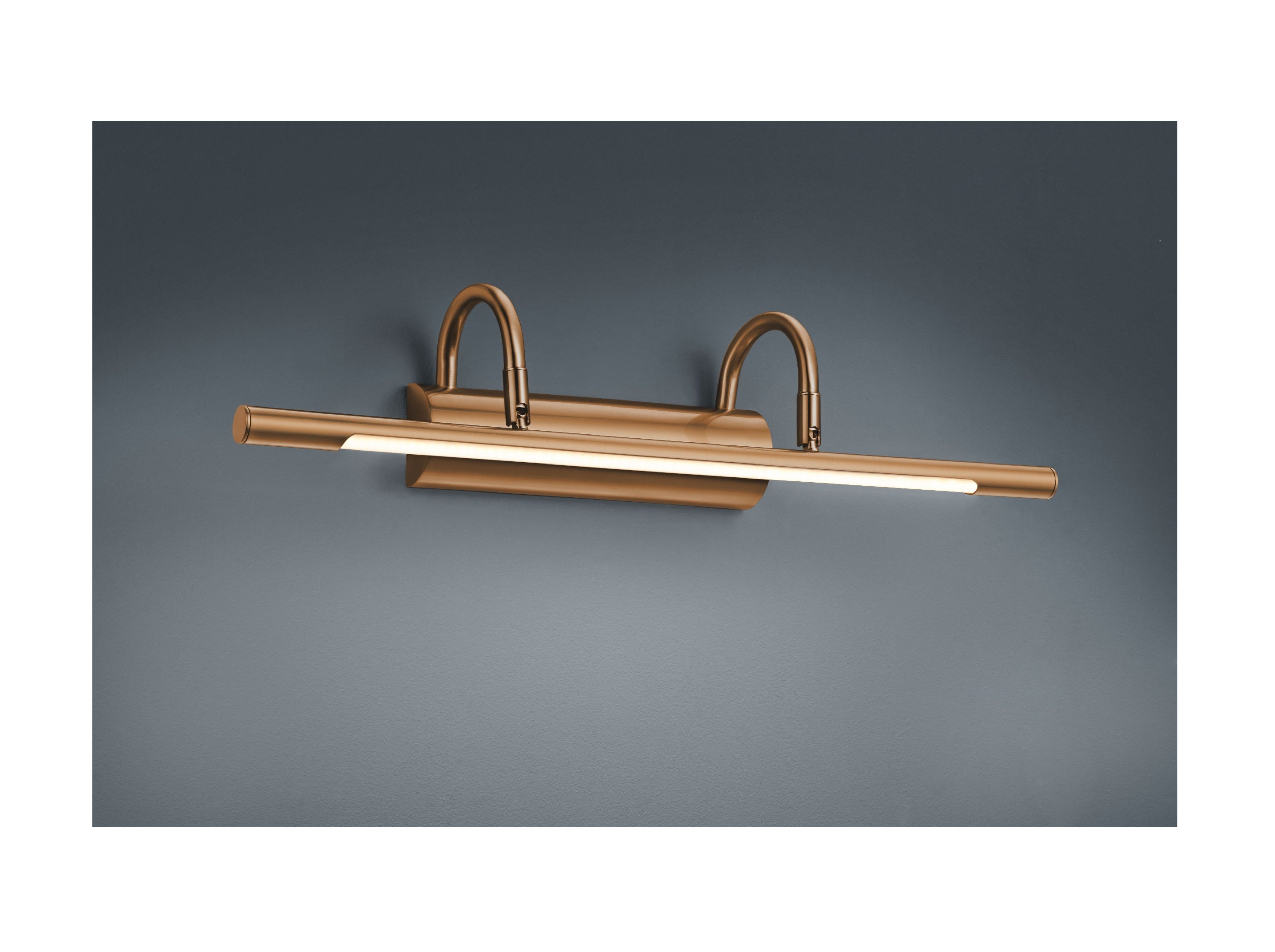 Kinkiet LED CUADRO mosiądz-złoty-biały 8W Ciepła biel 600lm metal wym:10,5x48x48cm IP20 Trio