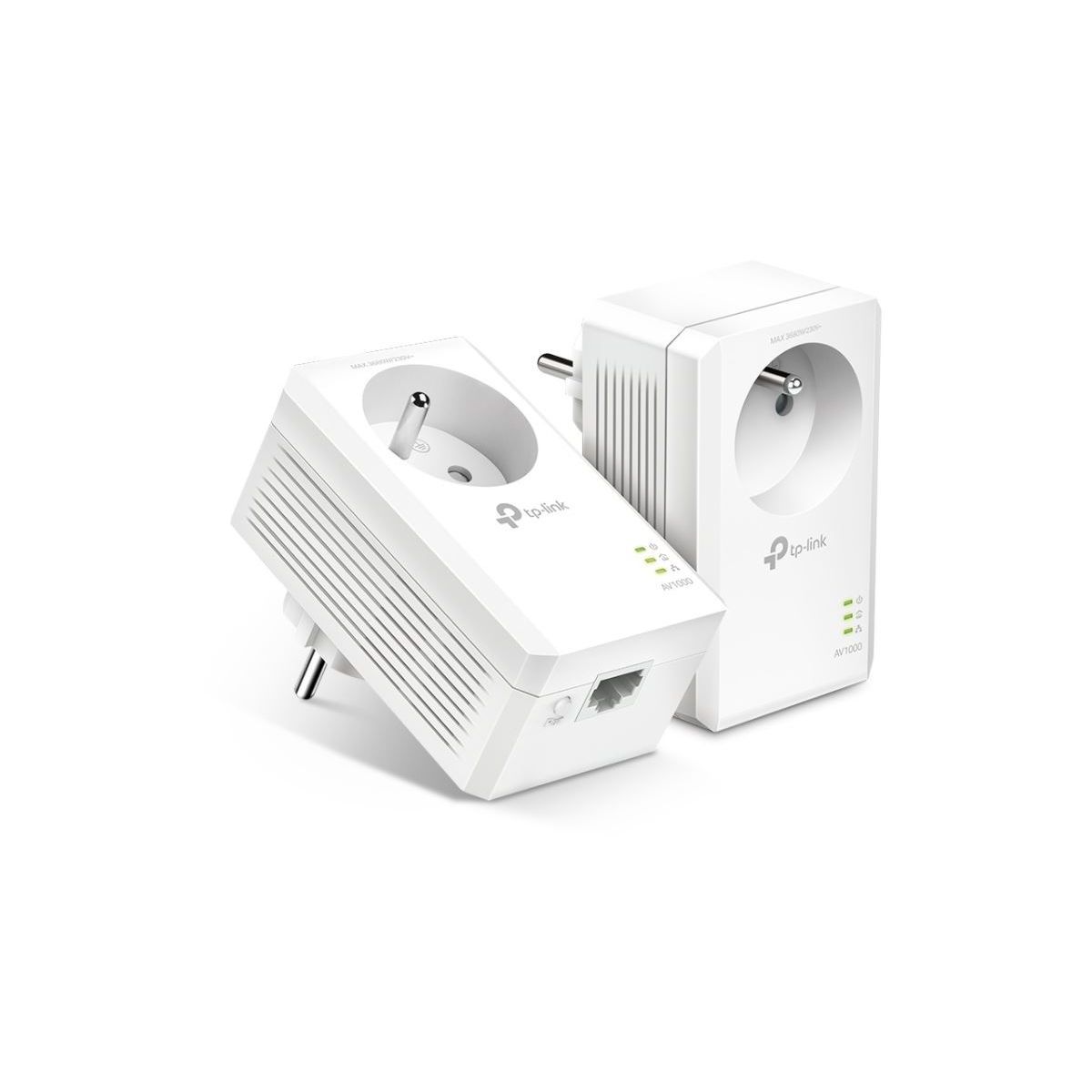 Adapter CPL TP-LINK TL-PA7017P Zestaw, prędkość 1000 Mbit/s, wbudowane gniazdo zasilania