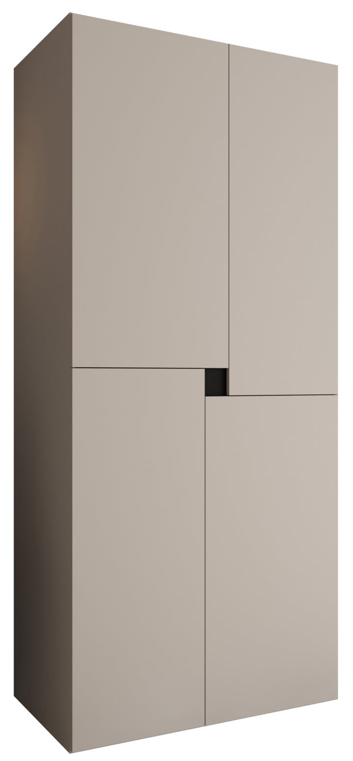 Szafa uchylna otwierana TEMPO 90 x 52 x 203 cm kaszmir Abiks Meble