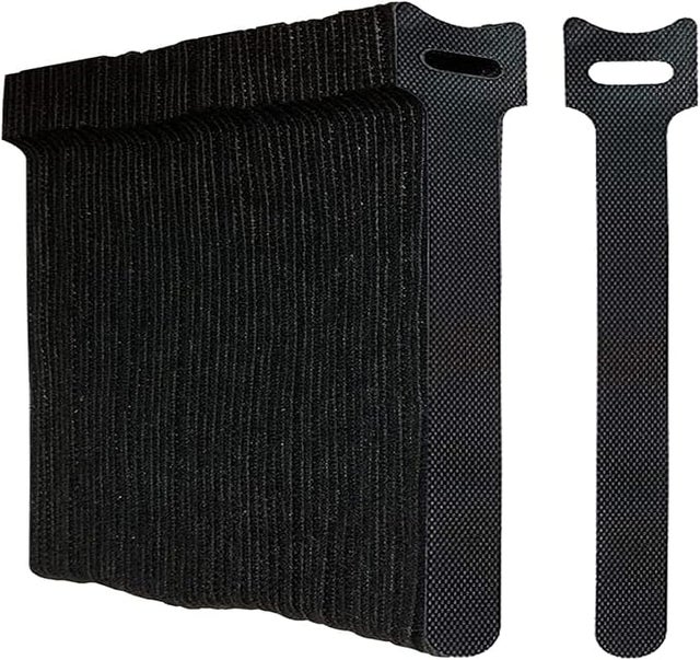 Lot De 50 Attaches Câbles Réutilisables Scratch - 3 Tailles (10, 15, 20 Cm) - Nylon, Réglables, Pour Gestion Câbles