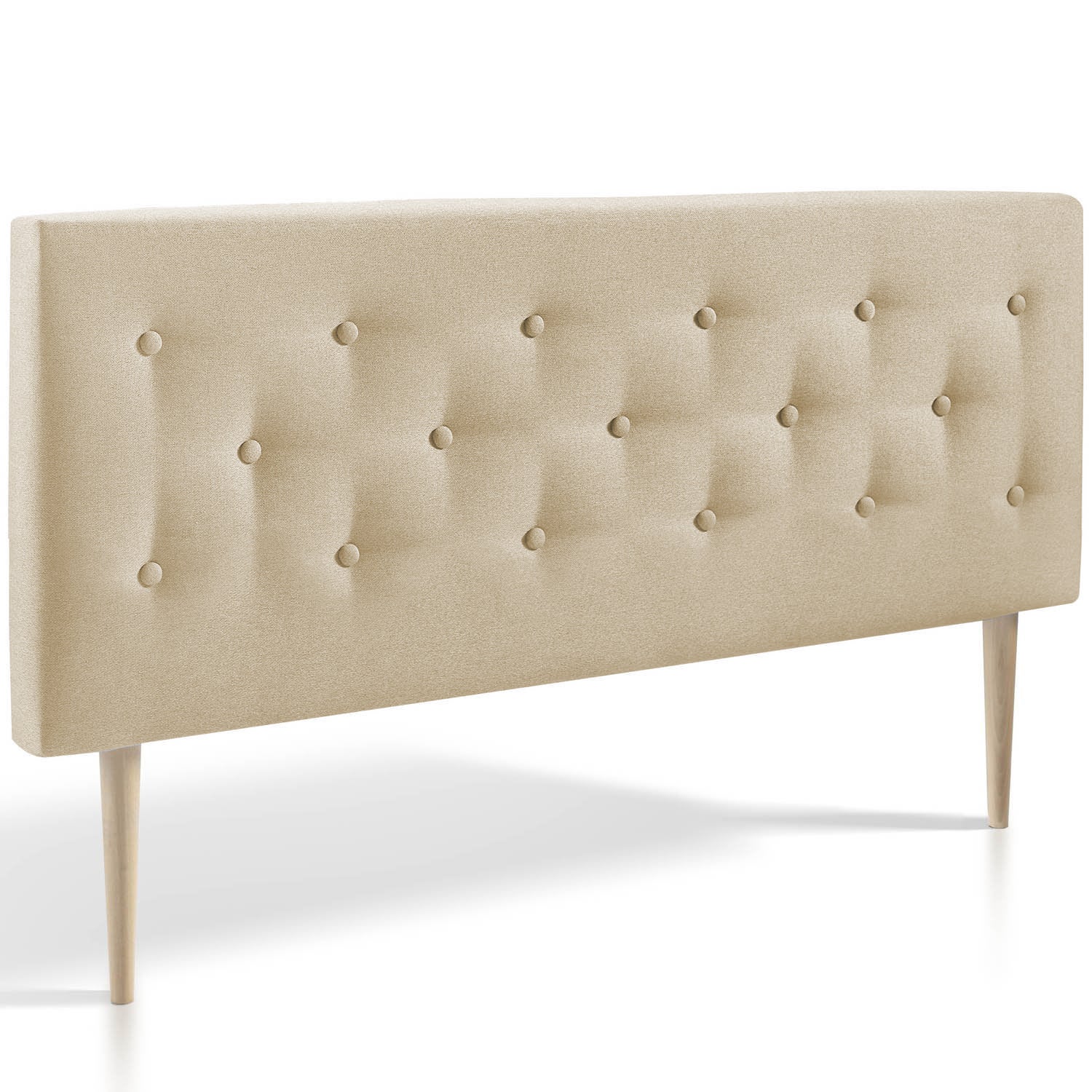 Tête de lit Oslo 150x100 cm, capitonnée Tissu Beige, L'épaisseur de 8 cm - 5