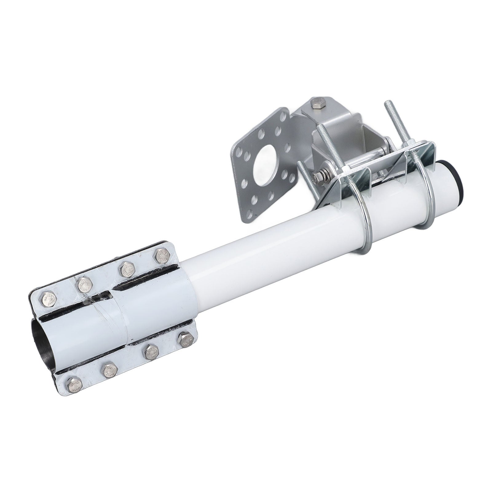 Staffa Antenna Staffa In Acciaio Zincato Per Montaggio Antenna TV A Parete, 18x18 Cm, Con Bulloni A V Staffa Montaggio Parete Antenna - Foto 12