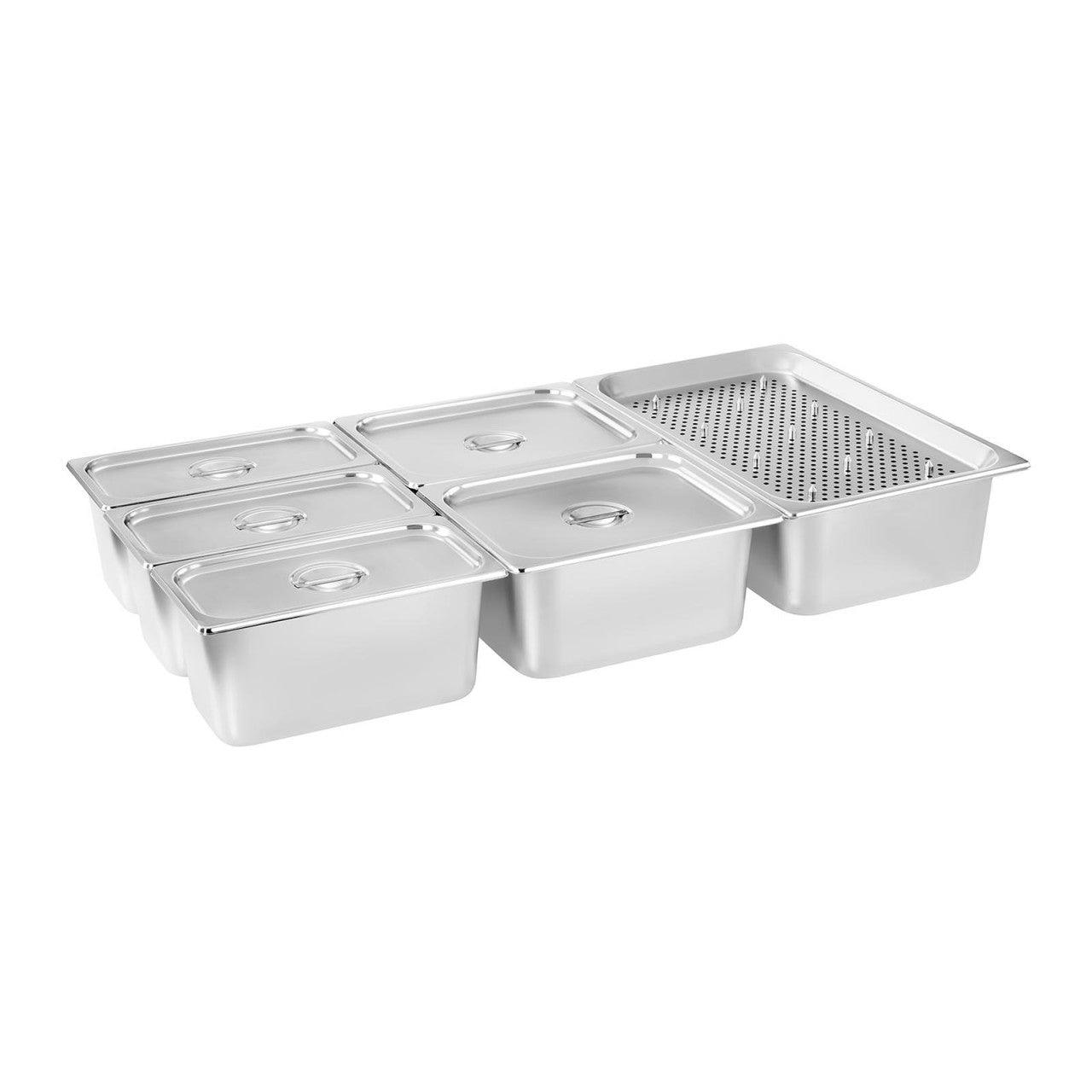 Bain marie 1700 watts - 6 bacs GN - avec compartiment pour viande 14_0000561 - 5