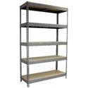 SCHULTE Regalwelt Rayonnage charges lourdes avec 5 tablettes en MDF, 180x130x45 cm (HxlxP), 150 SCHULTE Regalwelt Rayonnage charges lourdes avec 5 tablettes en MDF, 180x130x45 cm (HxlxP), 150