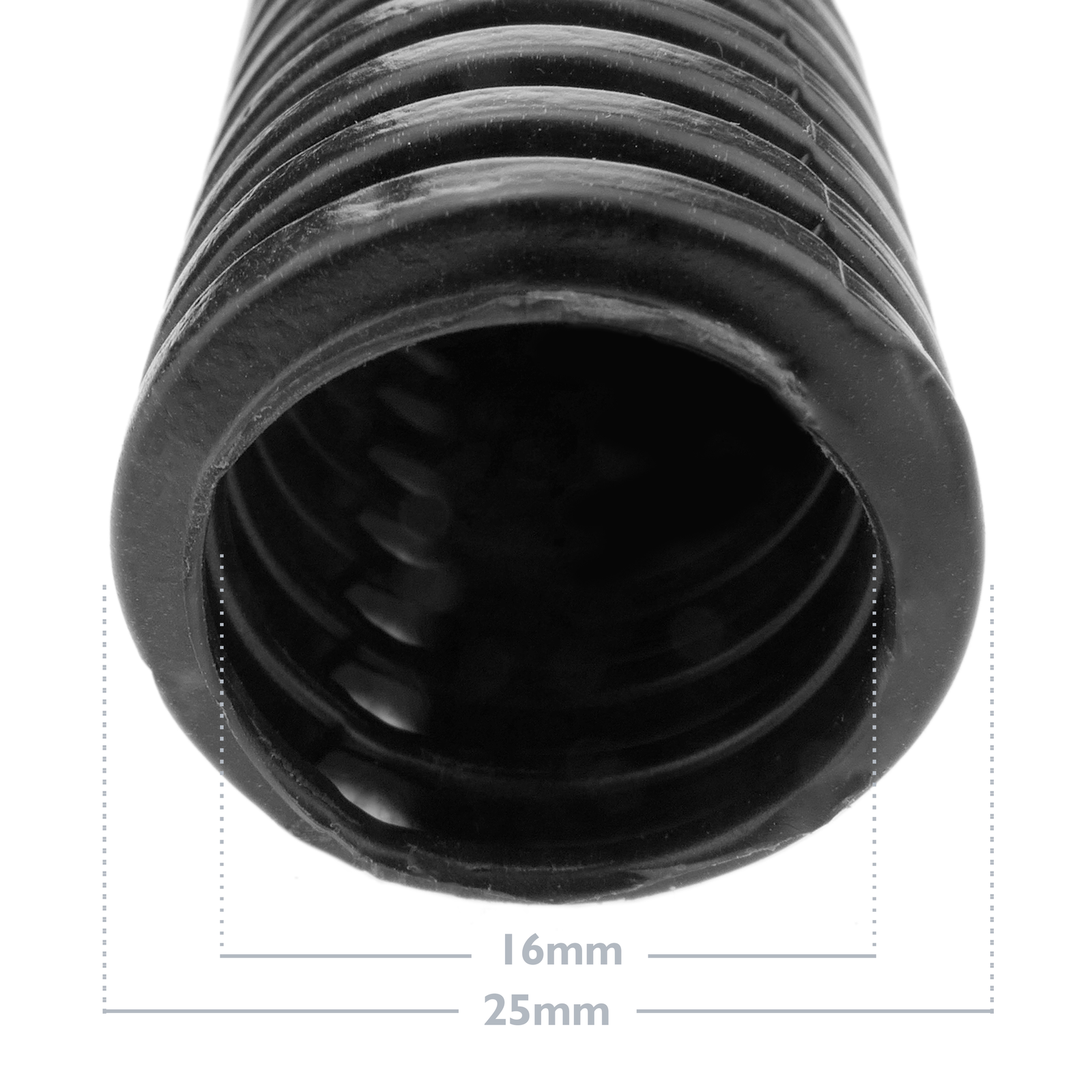 Tuyau ondulé intérieur M-25 10m noir - 3