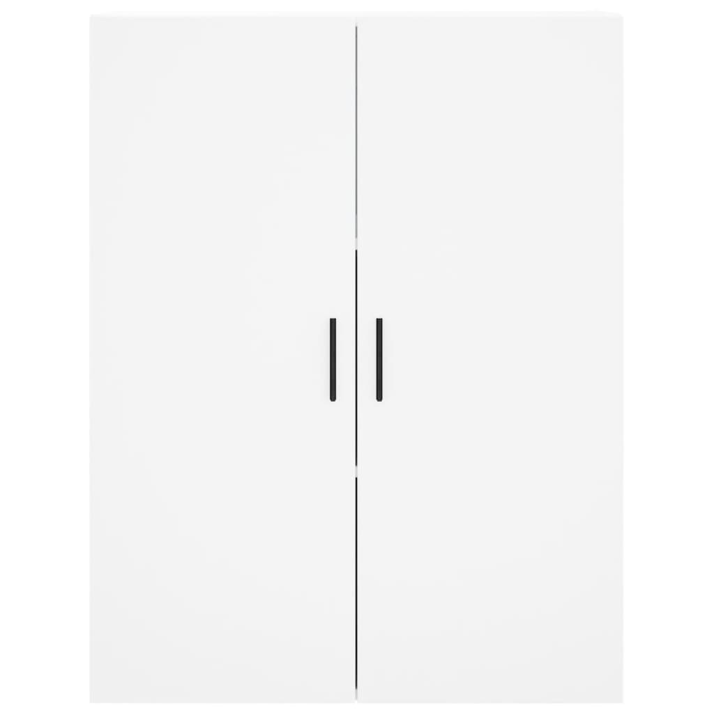 Buffet haut Blanc 69,5x34x180 cm Bois d'ingénierie - 5