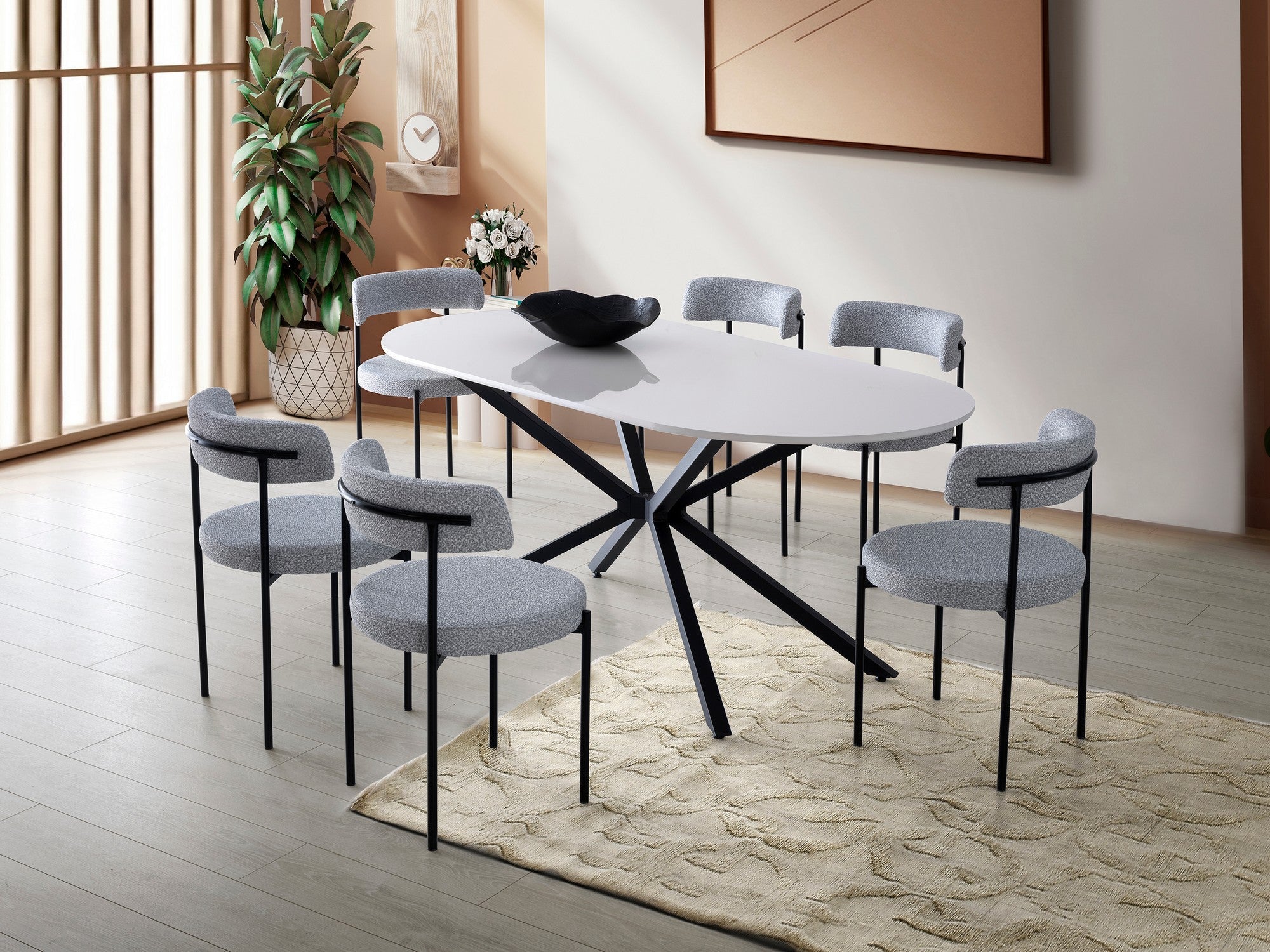 Menzzo  Mesa De Comedor-Aura- Blanco , Leroy Merlin