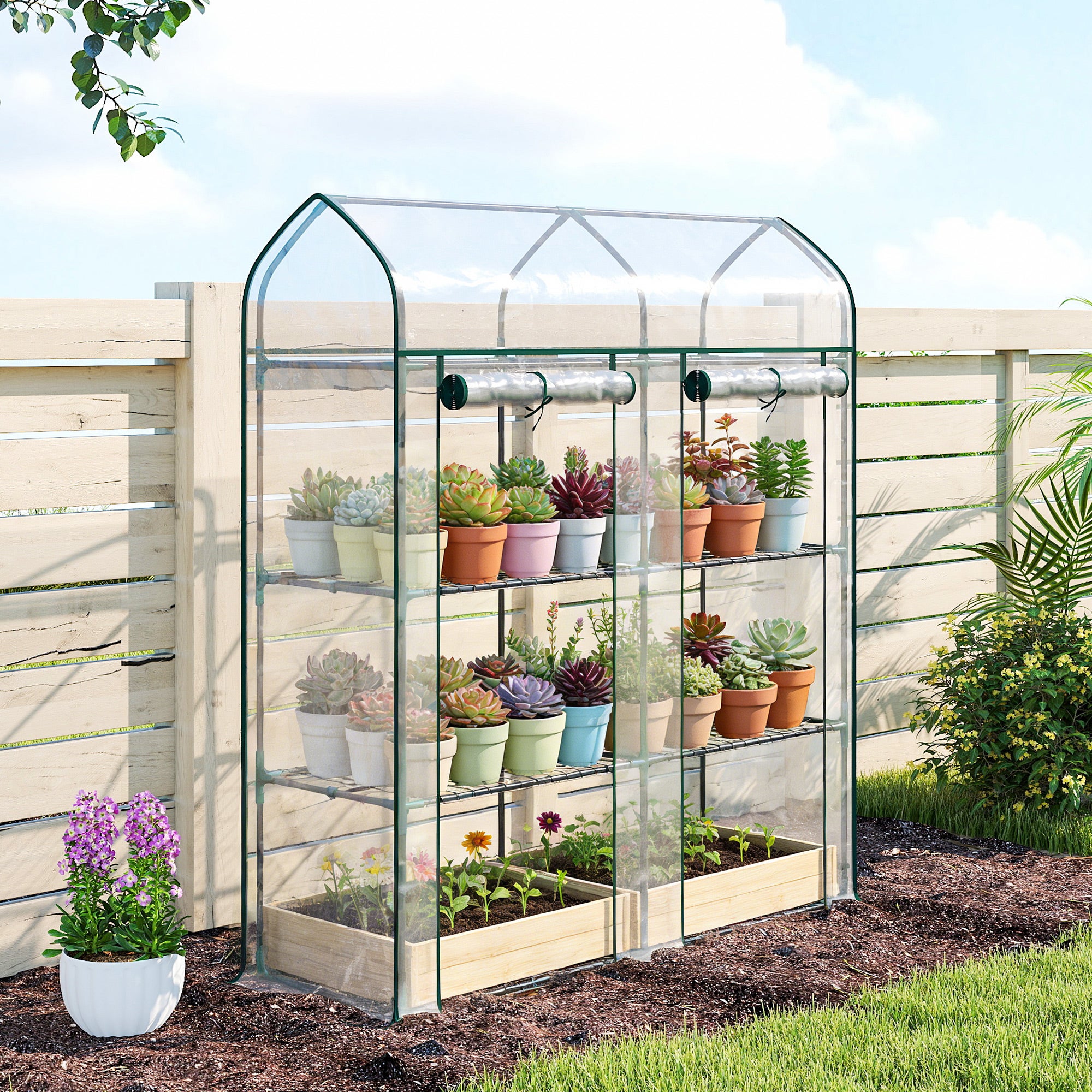 Serre de jardin acier Outsunny - 9