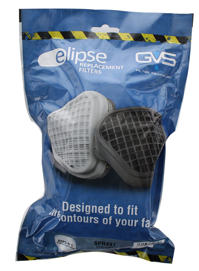 Cartouches Elipse GVS SPR496 Filtration Haute Performance GVS Masque A2P3 (Combine Gaz et Solvants)