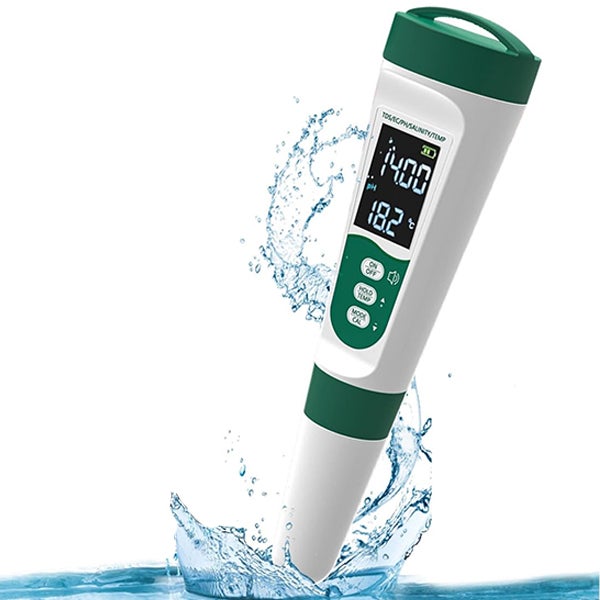 Przenośny analizator jakości wody, tester PH/TDS/EC/zasolenia/temperatury, PH, TDS, EC, pH, temperatura