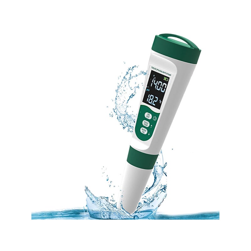 Przenośny analizator jakości wody, tester PH/TDS/EC/zasolenia/temperatury, PH, TDS, EC, pH, temperatura
