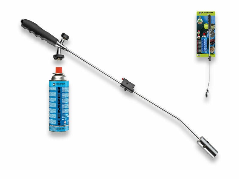 Dapetz Bruciatore Per Erbacce A Gas Con Accensione Automatica – Lanciafiamma Regolabile Da 80 Cm – Diserbo Ecologico Senza Chimica