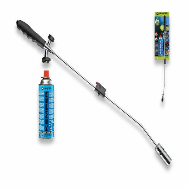 Dapetz Bruciatore Per Erbacce A Gas Con Accensione Automatica – Lanciafiamma Regolabile Da 80 Cm – Diserbo Ecologico Senza Chimica