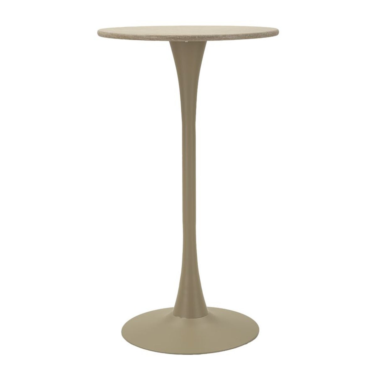 Stolik barowy Umber, MDF, Beżowy, Seven Design