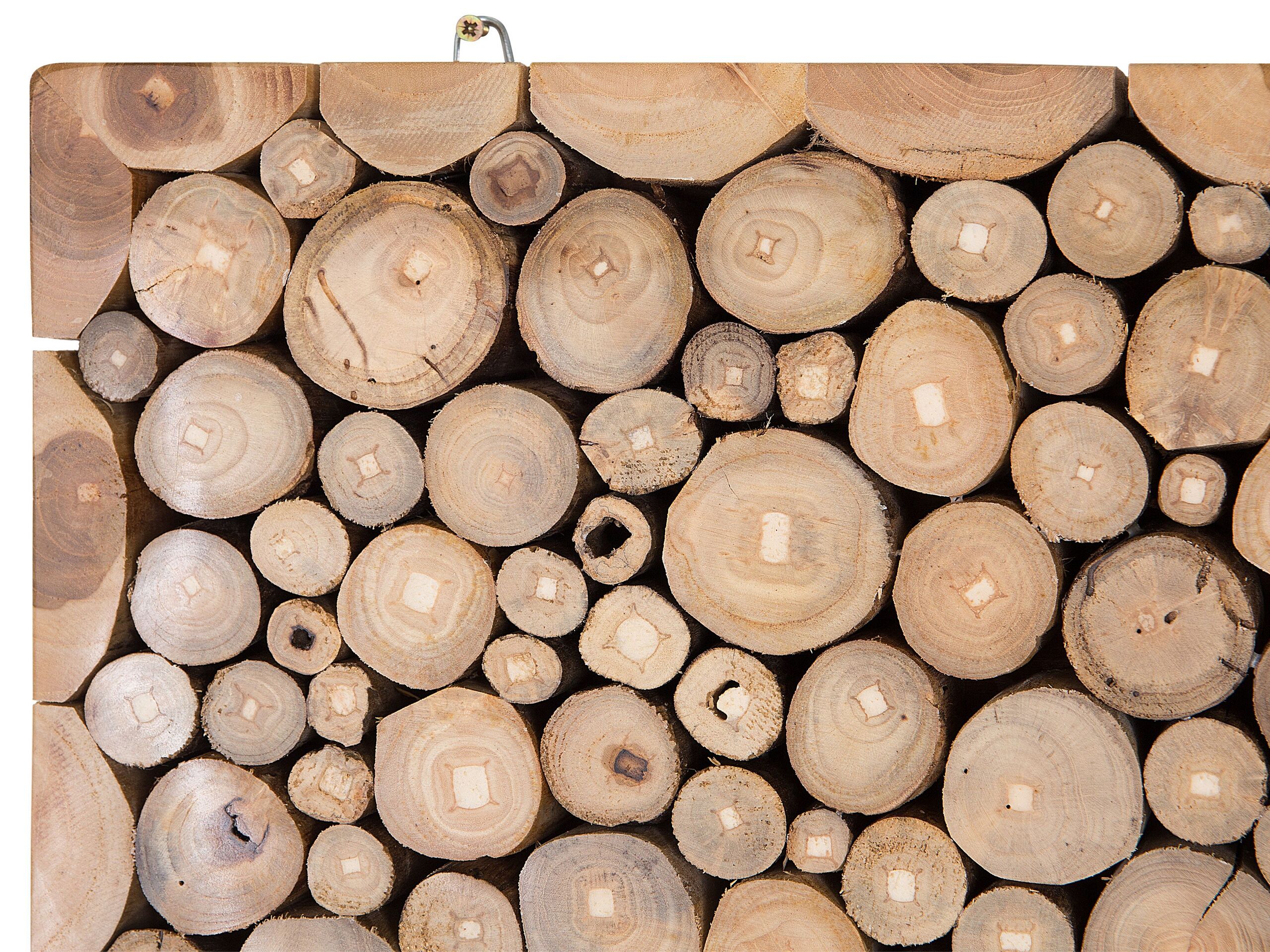 Décoration murale TWIG Teck 85 cm Marron clair - 5