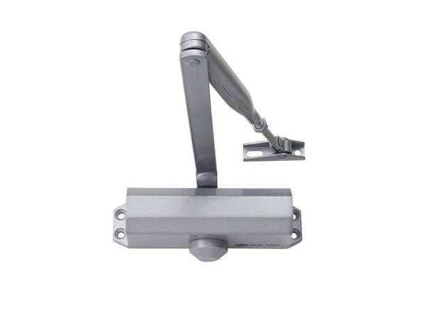 Ferme-porte a compas 6100207 BRICARD, acier argente, force 2/3/4