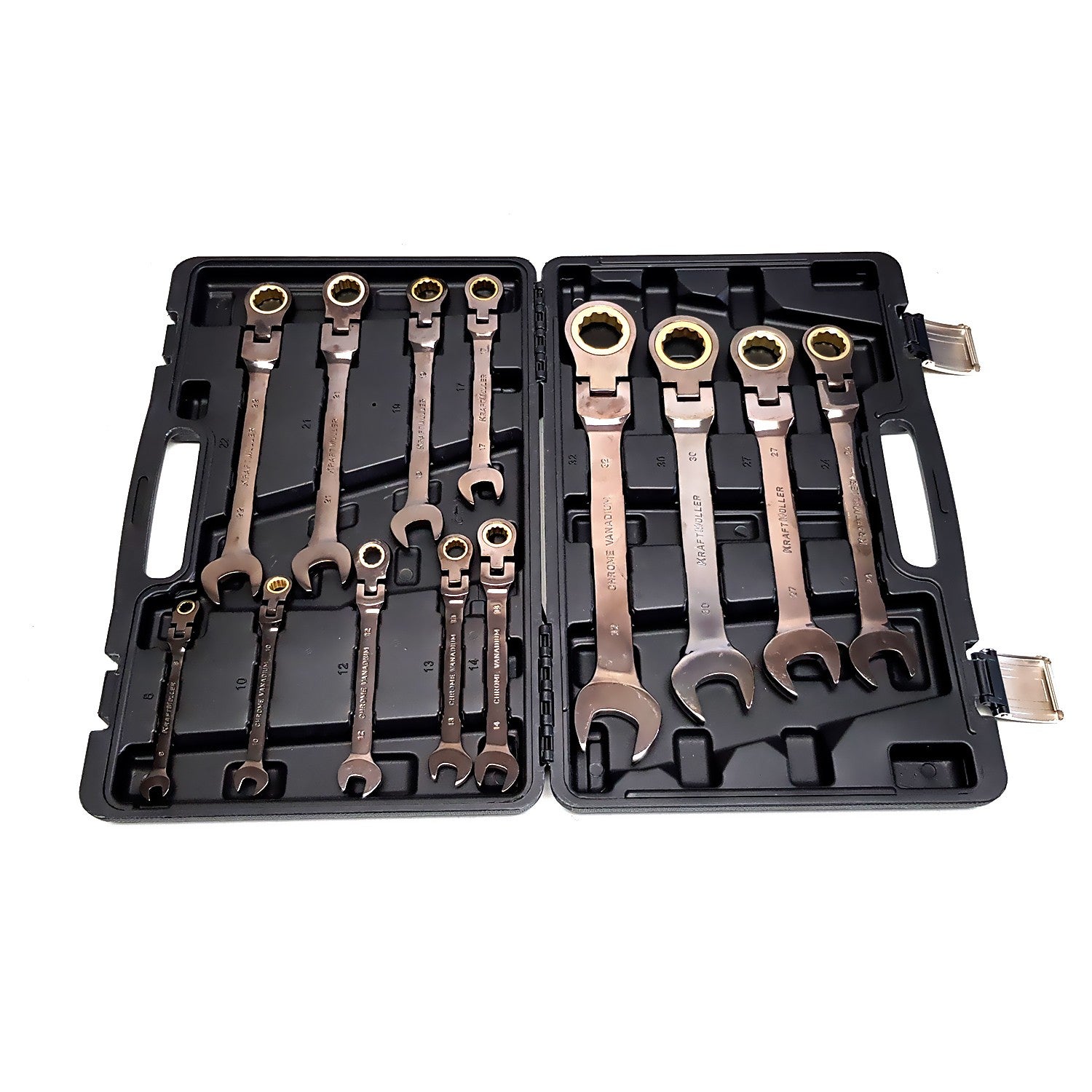 Clé à Cliquet Flexible 24 Mm Chrome Vanadium Blue Spot Tools - Tête 180° Pour Espaces Difficiles