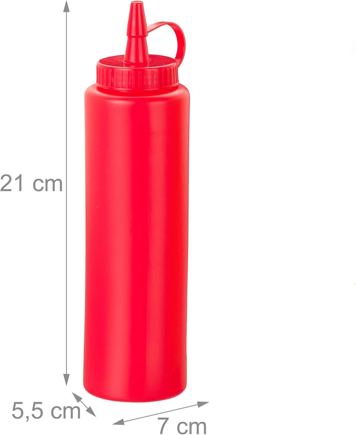 Bouteille à sauce, lot de 9, rechargeable, 400 ml, squeeze bottle, récipient plastique, rouge/jaune/blanc - 7
