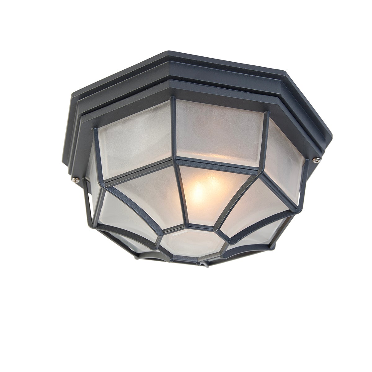 Lampa sufitowa rustykalna ciemnoszara 26,5 IP44 - Bri