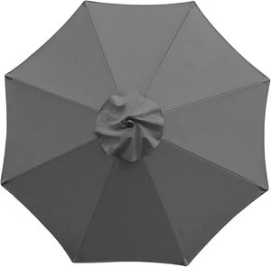 Ricambio Ombrellone Da Patio 2.7m, 8 Stecche, Blu Lago, Tessuto Impermeabile UV - 5
