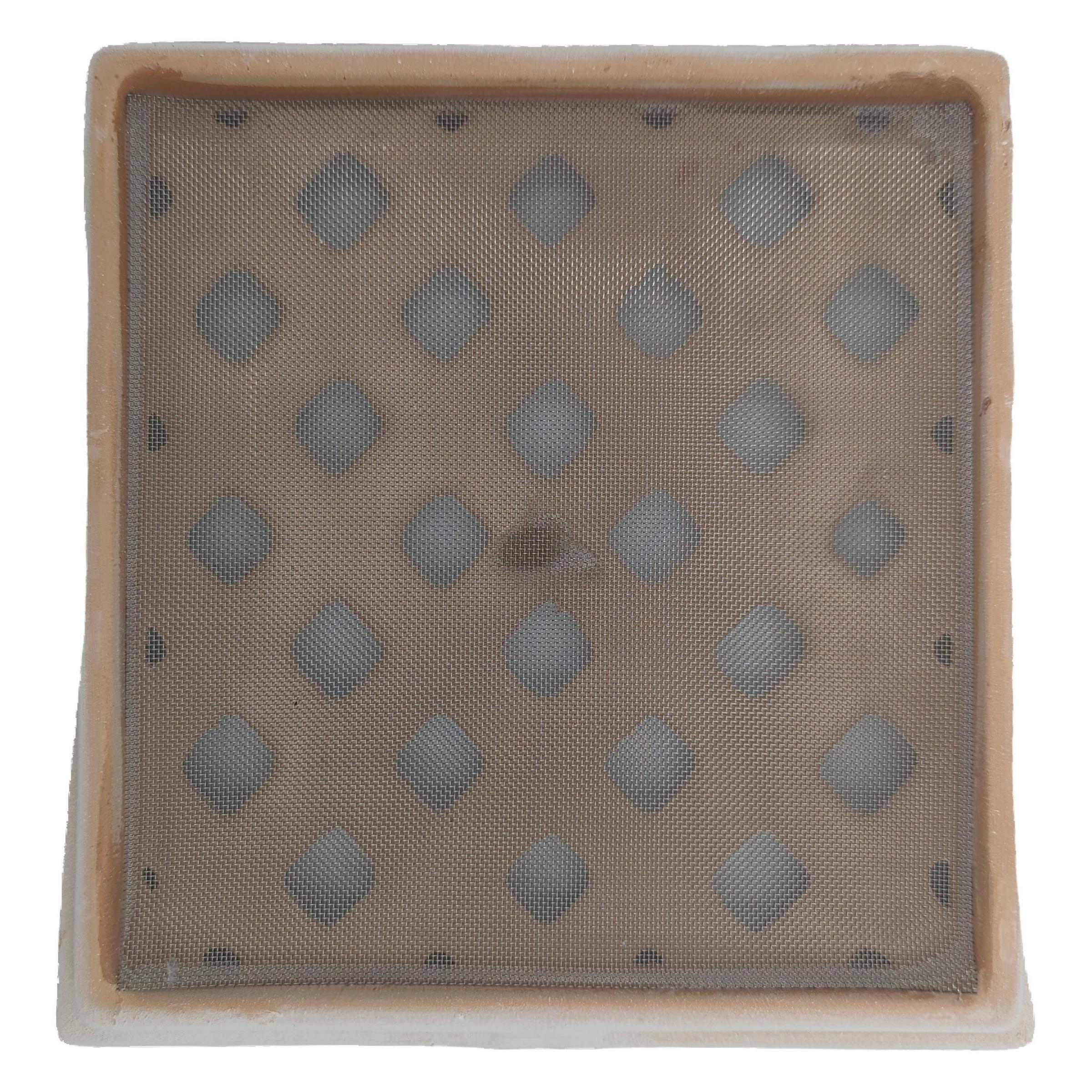 Grille d aération Claustra Terre cuite Blanche 25 x 24 cm
