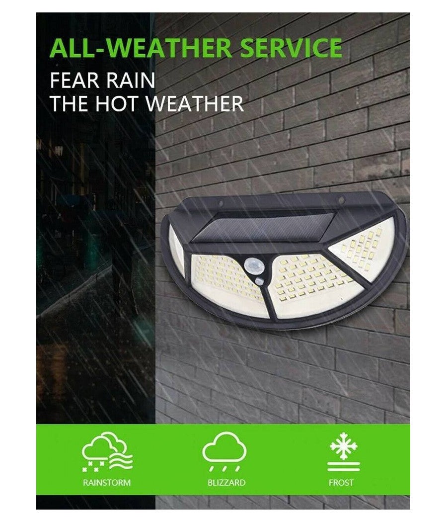Trade Shop - Faretto Led Da Esterno Con Pannello Solare Sensore Di Movimento Crepuscolare 6pz - - 4