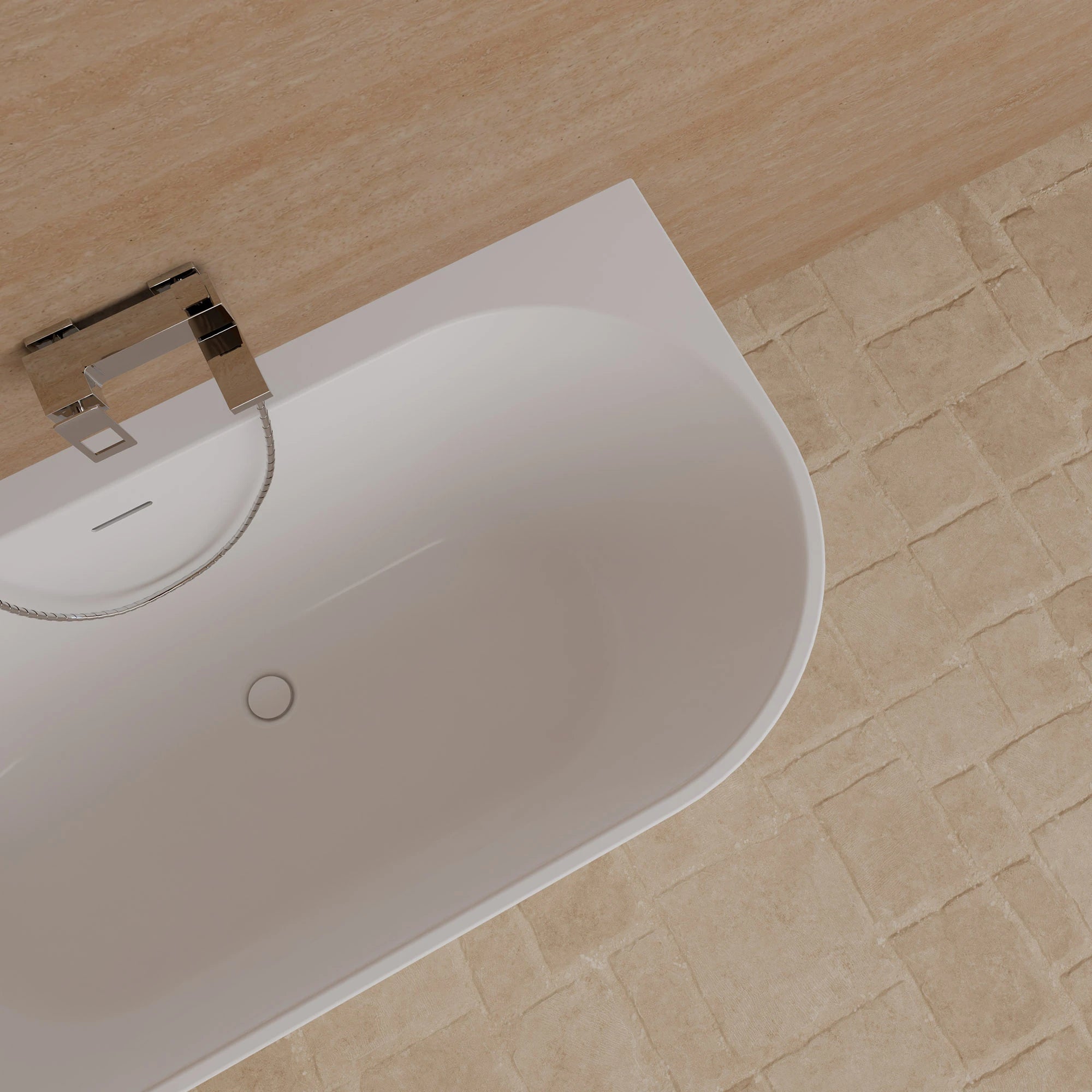 Baignoire Ilot Cosmic 160 gauche blanche 160 x76 x58 cm, by SPALINA - 6
