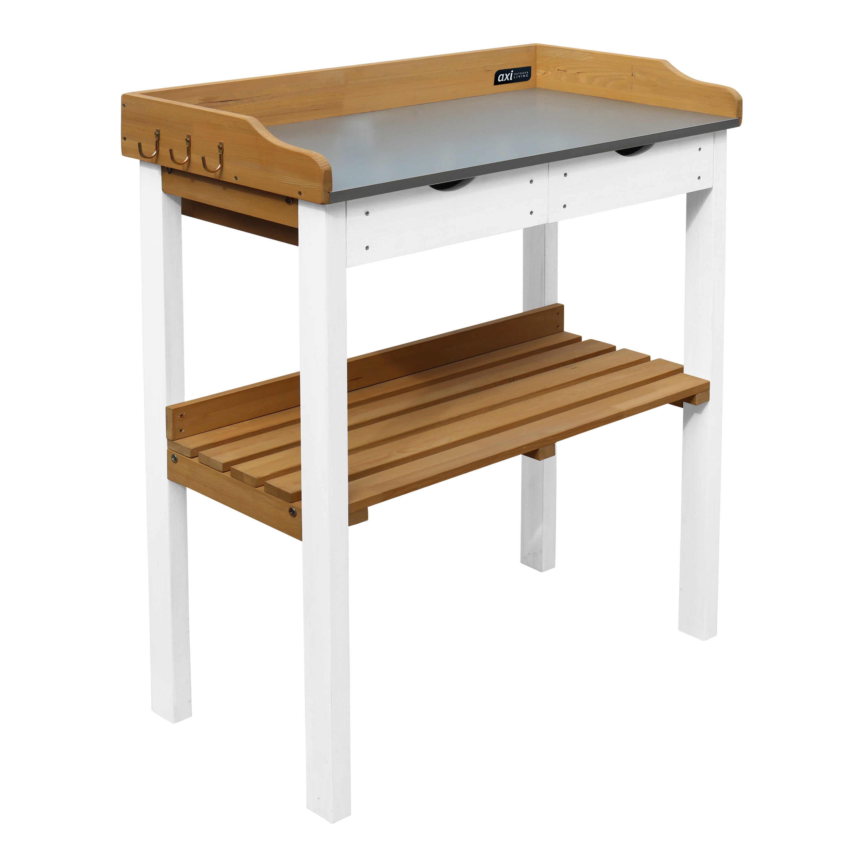 Axi Table De Rempotage Avec 2 Tiroirs En Marron & Blanc | Table De Plantation En Bois Pour L'Exterieur - 7