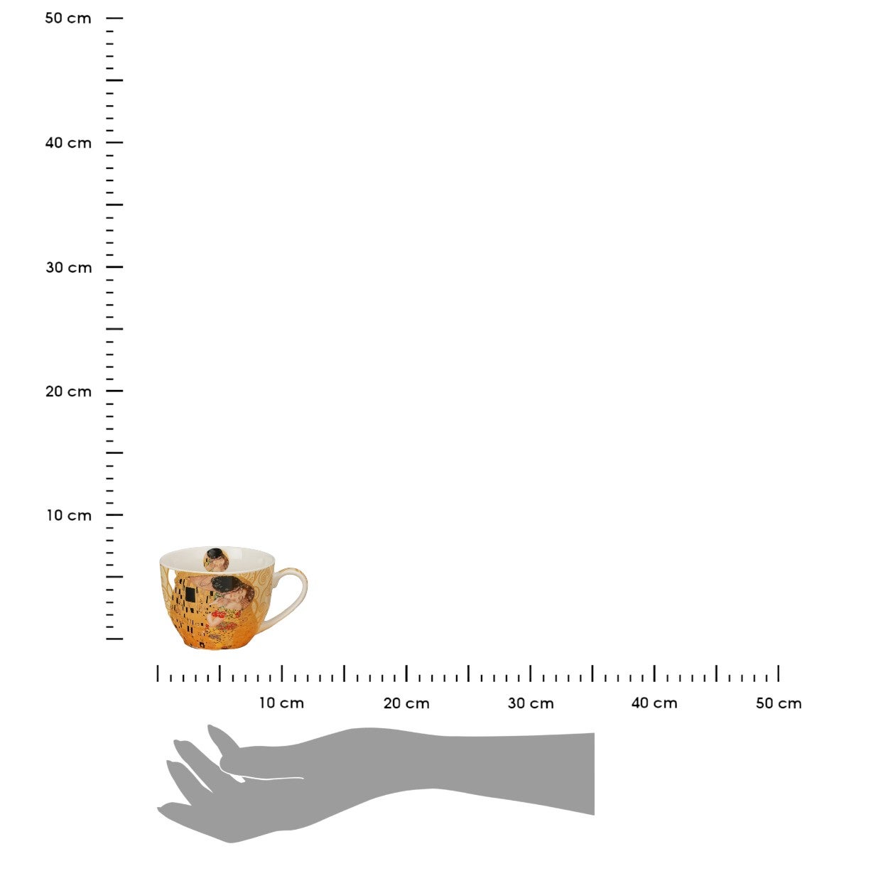 Filiżanki ze spodkami Duo biało - beżowa porcelana kpl. - 3