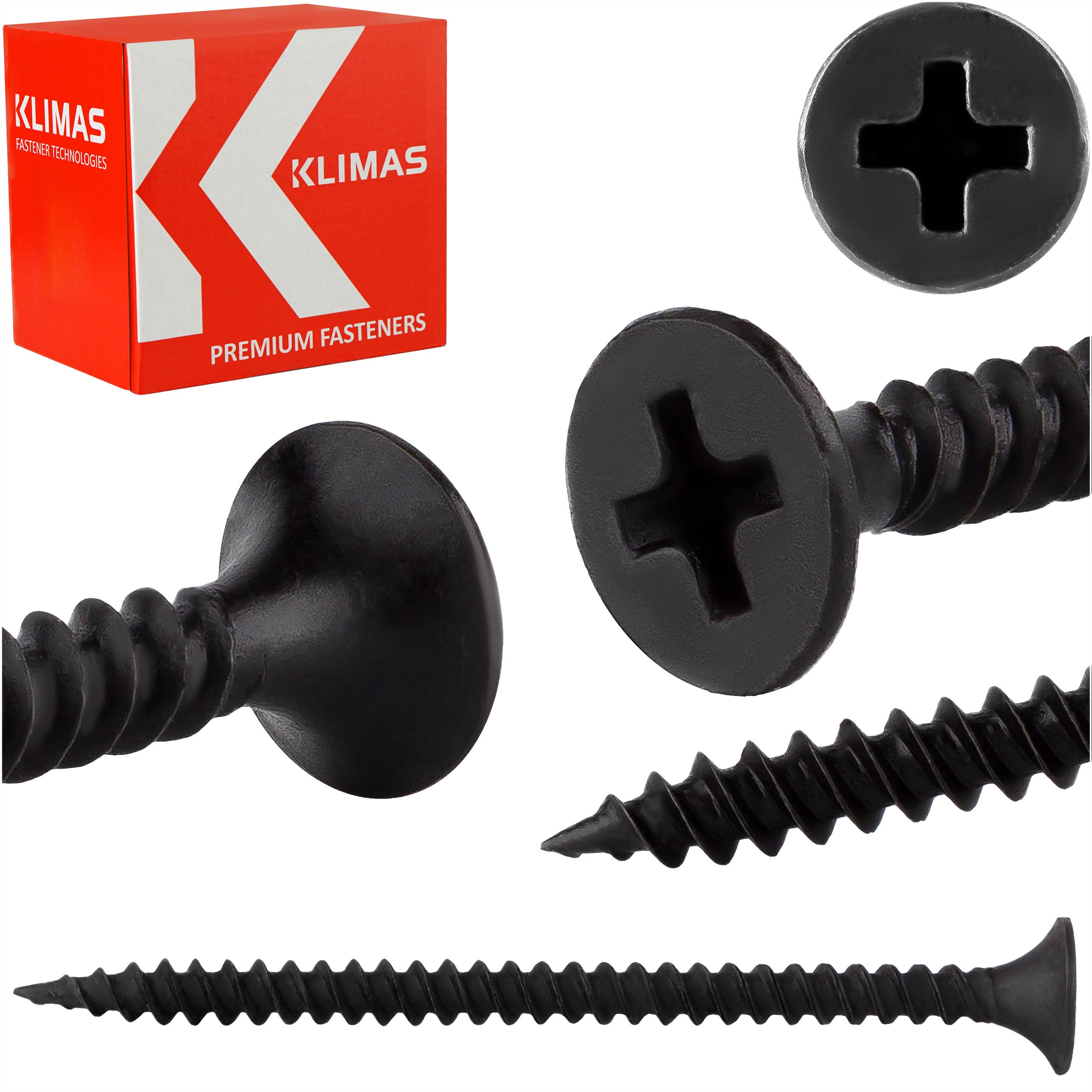 Wkręty do GK do metalu Klimas KSGM 3,5x55 mm do płyt GK 500szt