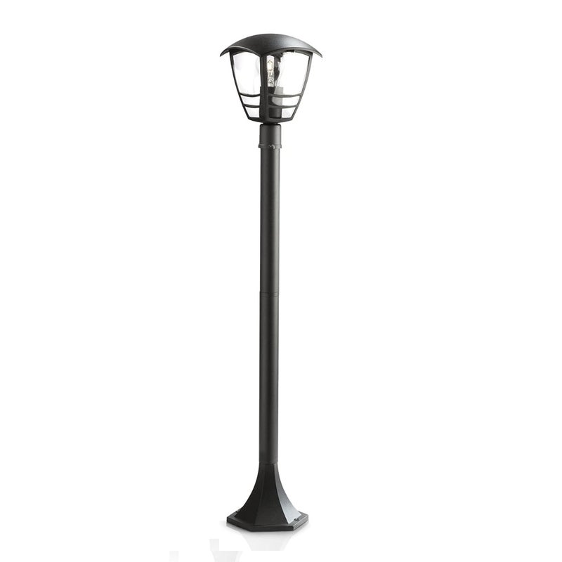 Lampa Ogrodowa Zewnętrzna Słupek 99.5cm Latarnia E27 IP44 Czarna Creek Philips
