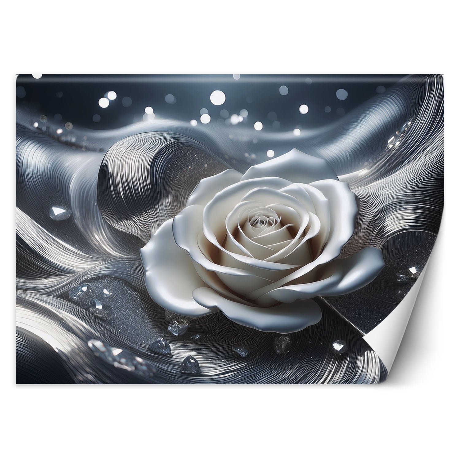 Fototapeta, Abstrakcja płatka róży 3D 250x175