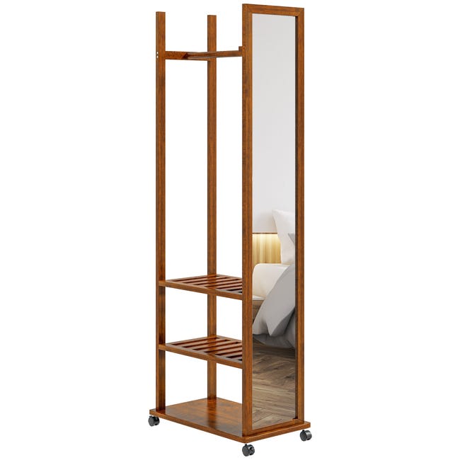 Module Armoire D'angle - Chene - 3 Étageres - 1 Tringle à Vetements Module Armoire D'angle - Chene - 3 Étageres - 1 Tringle à Vetements