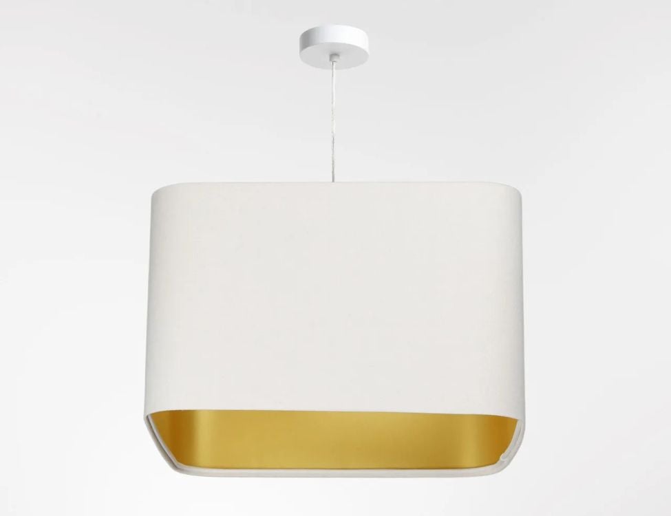 Lampa wisząca KWADRO SUE 40w25 biała/złota