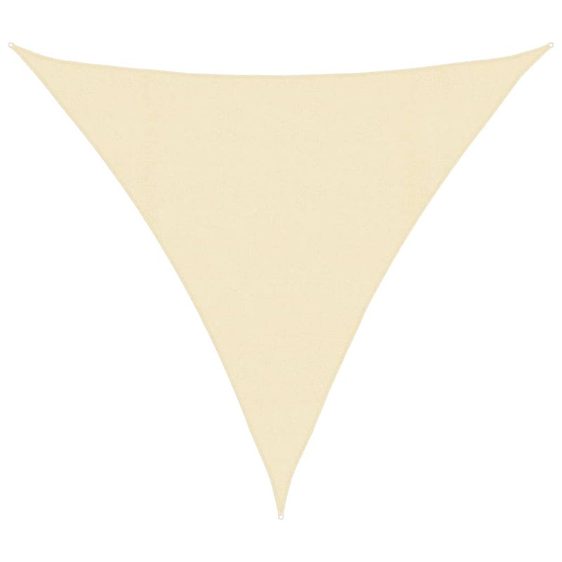 Żagiel przeciwsłoneczny 160 g/m² Kremowy 4x4x4 m HDPE do ogrodu, tarasu lub balkonu
